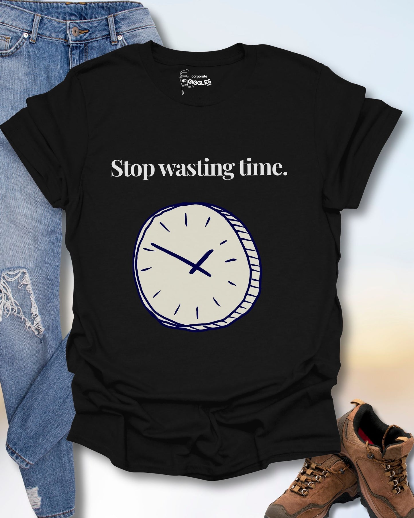 Stop Wasting Time. T-Shirt