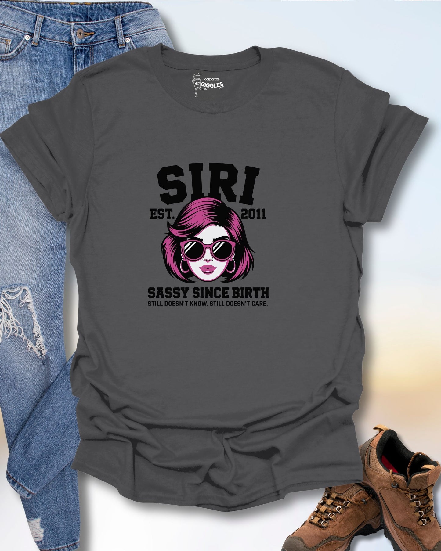 SIRI: Sassy Since Birth T-Shirt