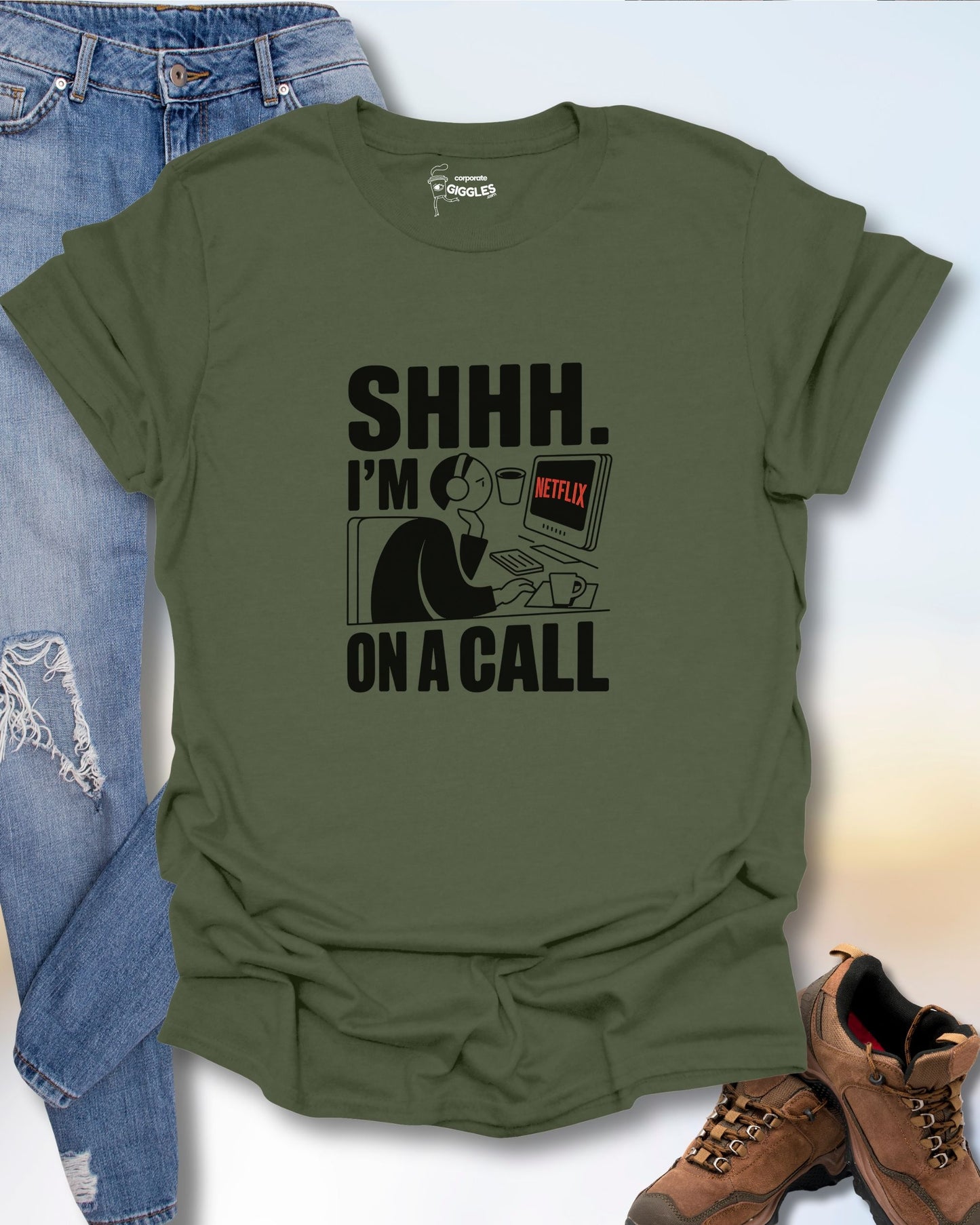 Shhh... I'm On A Call T-Shirt