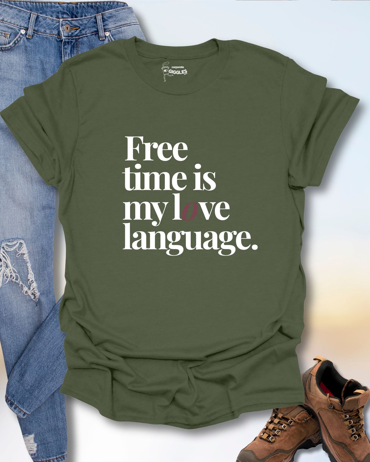 Free Time Is My Love Language T-Shirt