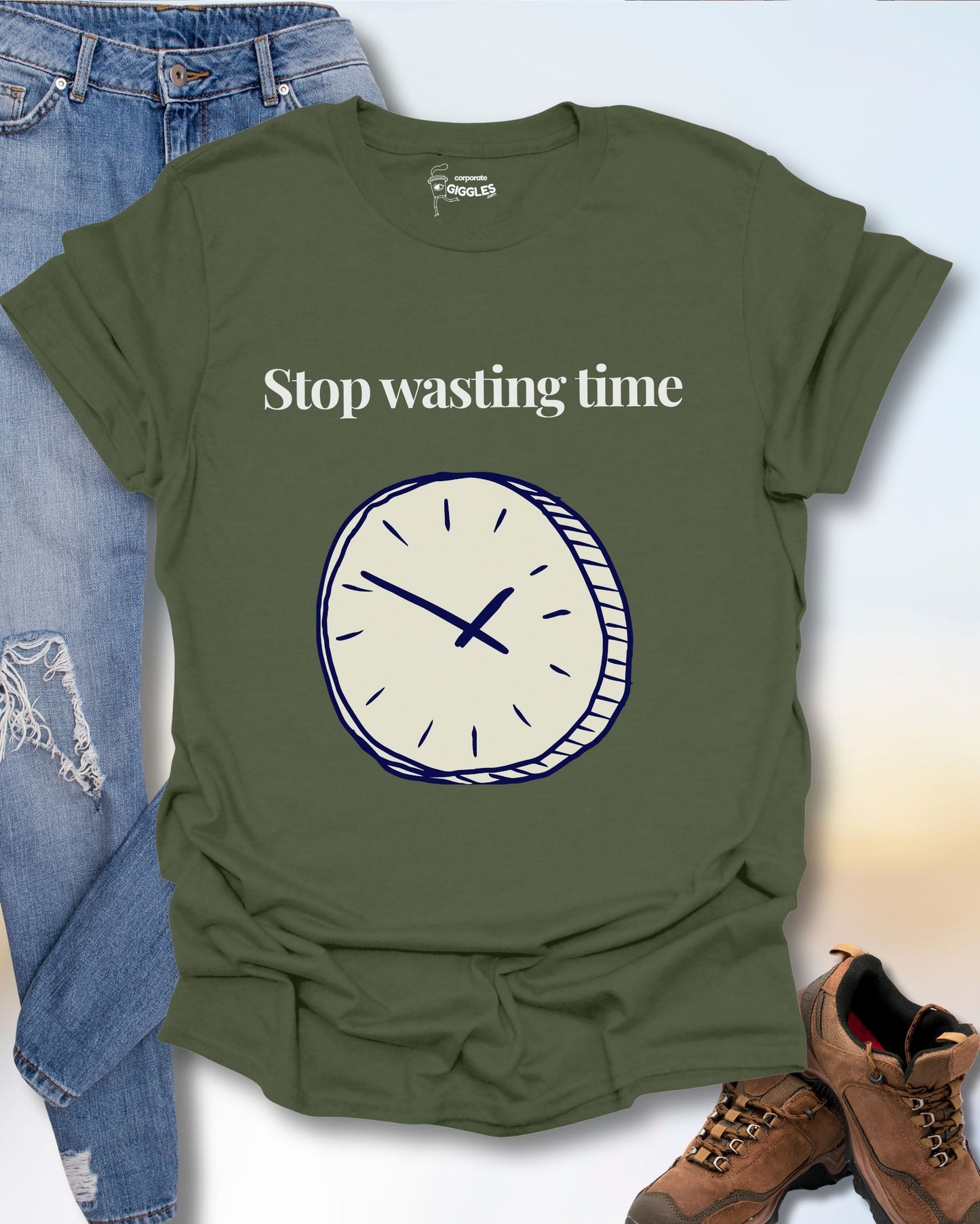 Stop Wasting Time. T-Shirt