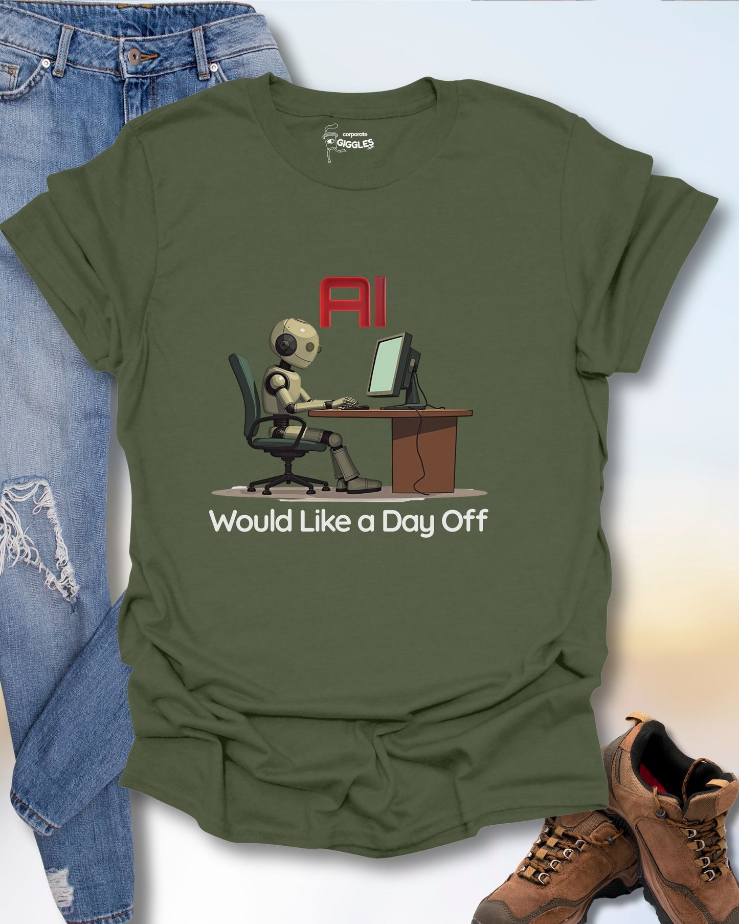 AI Would Like A Day Off T-Shirt