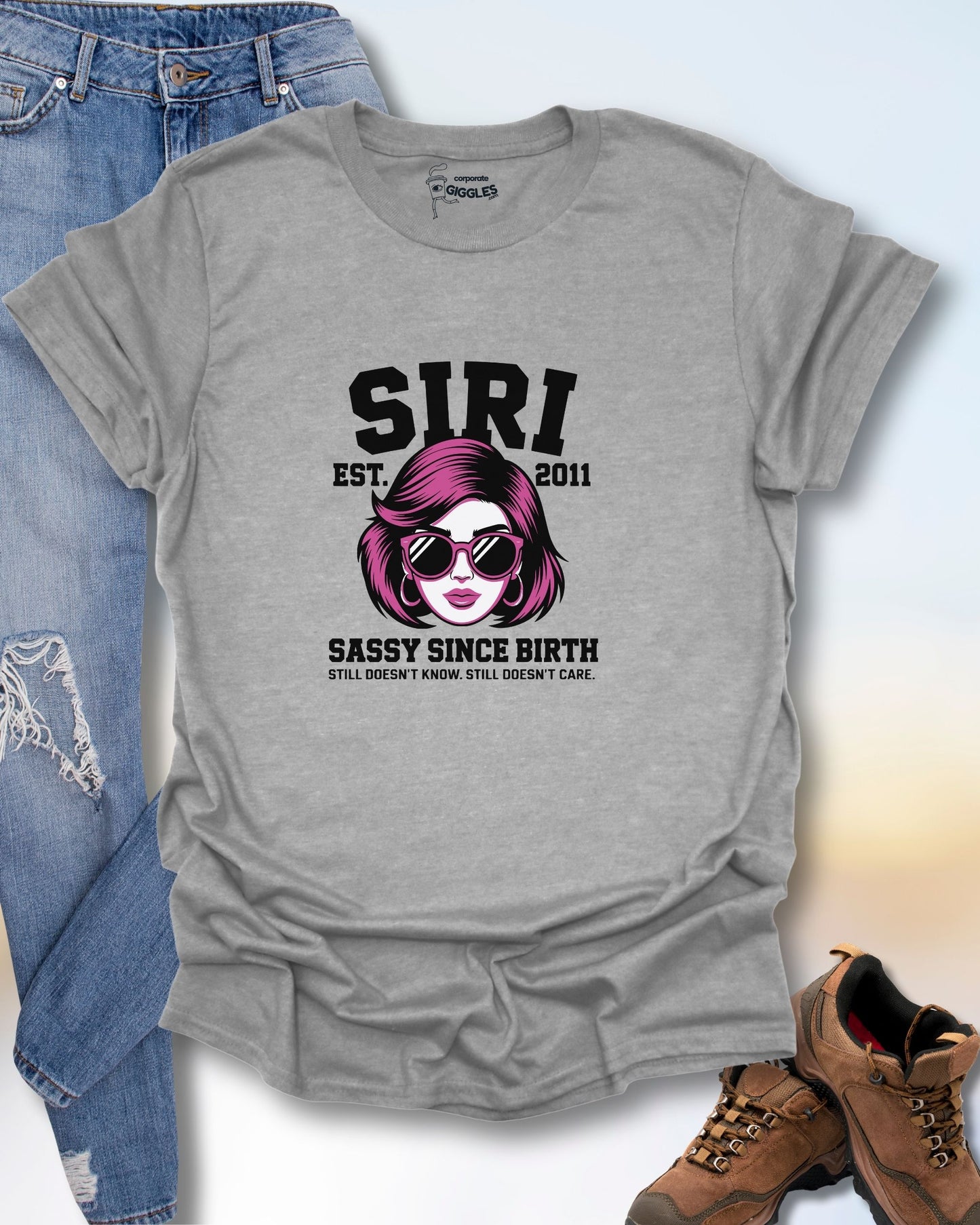 SIRI: Sassy Since Birth T-Shirt