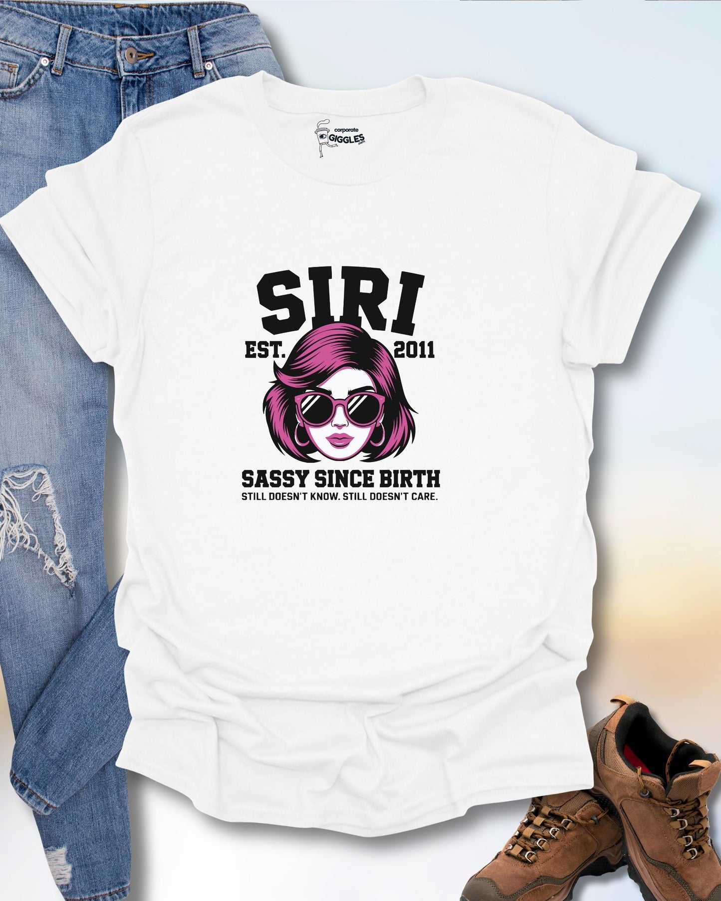 SIRI: Sassy Since Birth T-Shirt