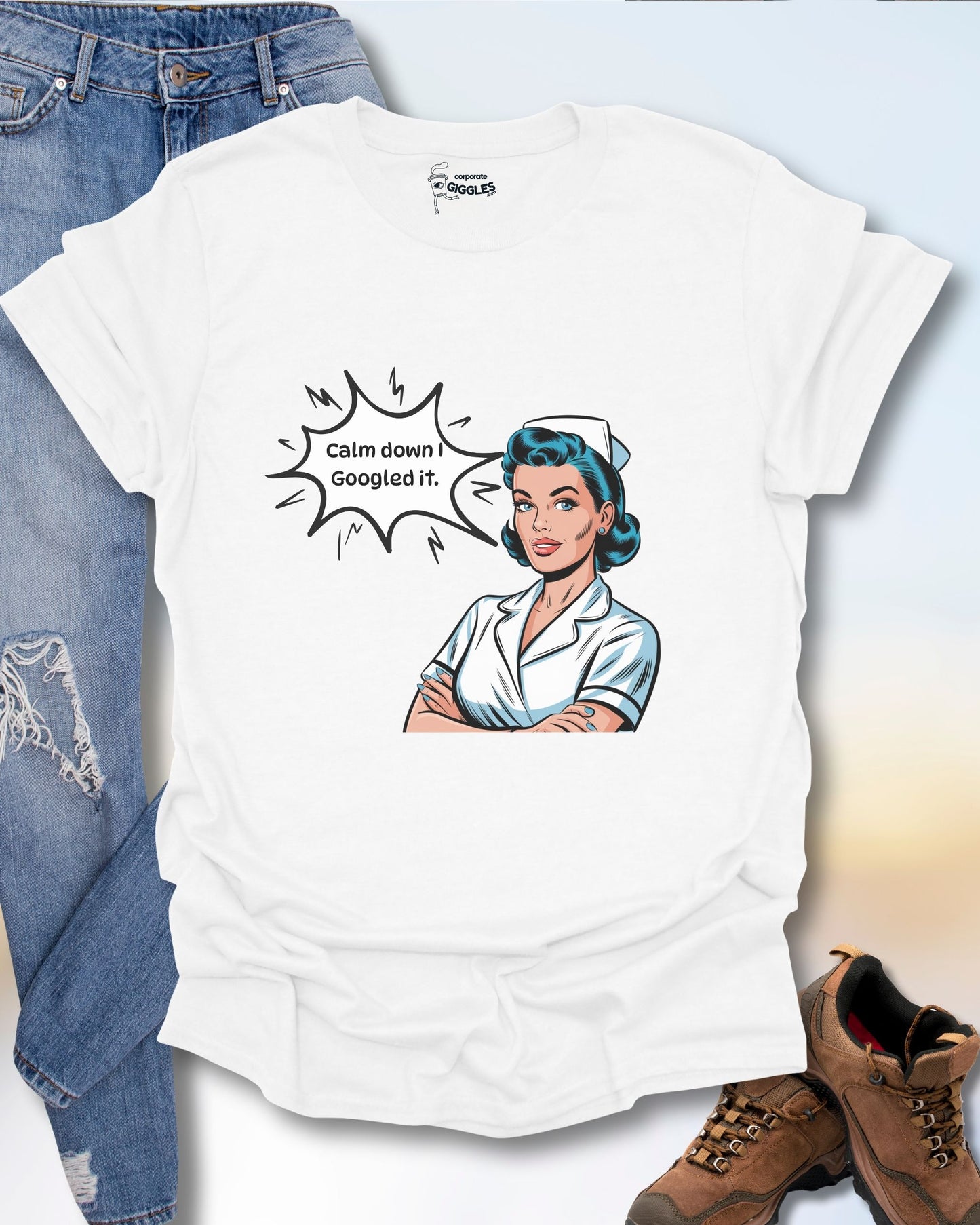 Calm Down I Googled It T-Shirt