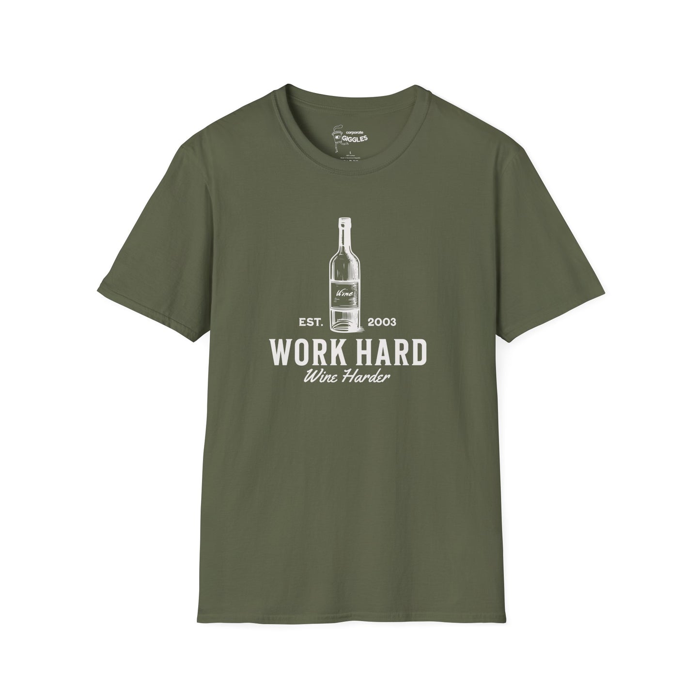 Work Hard. Wine Harder. T-Shirt