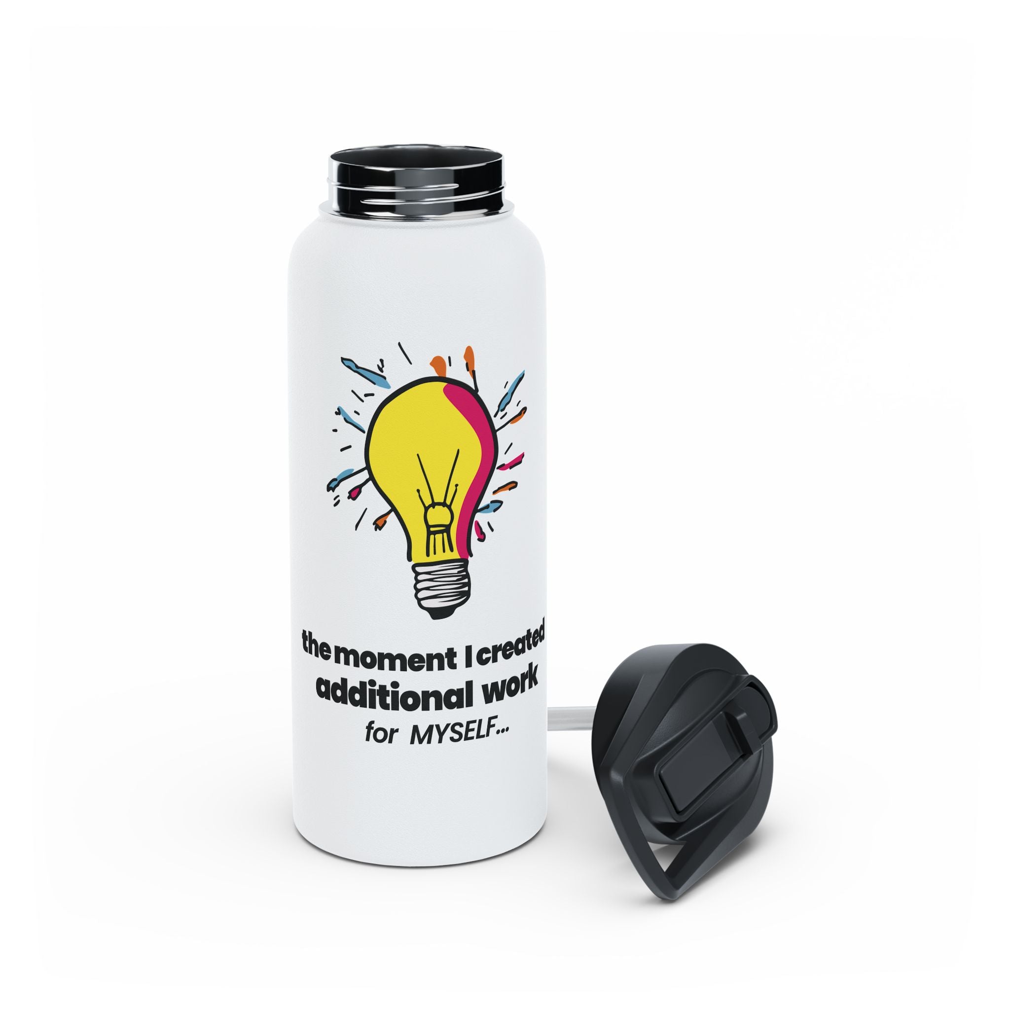 The Moment I Created More Work For Myself  32oz. Water Bottle
