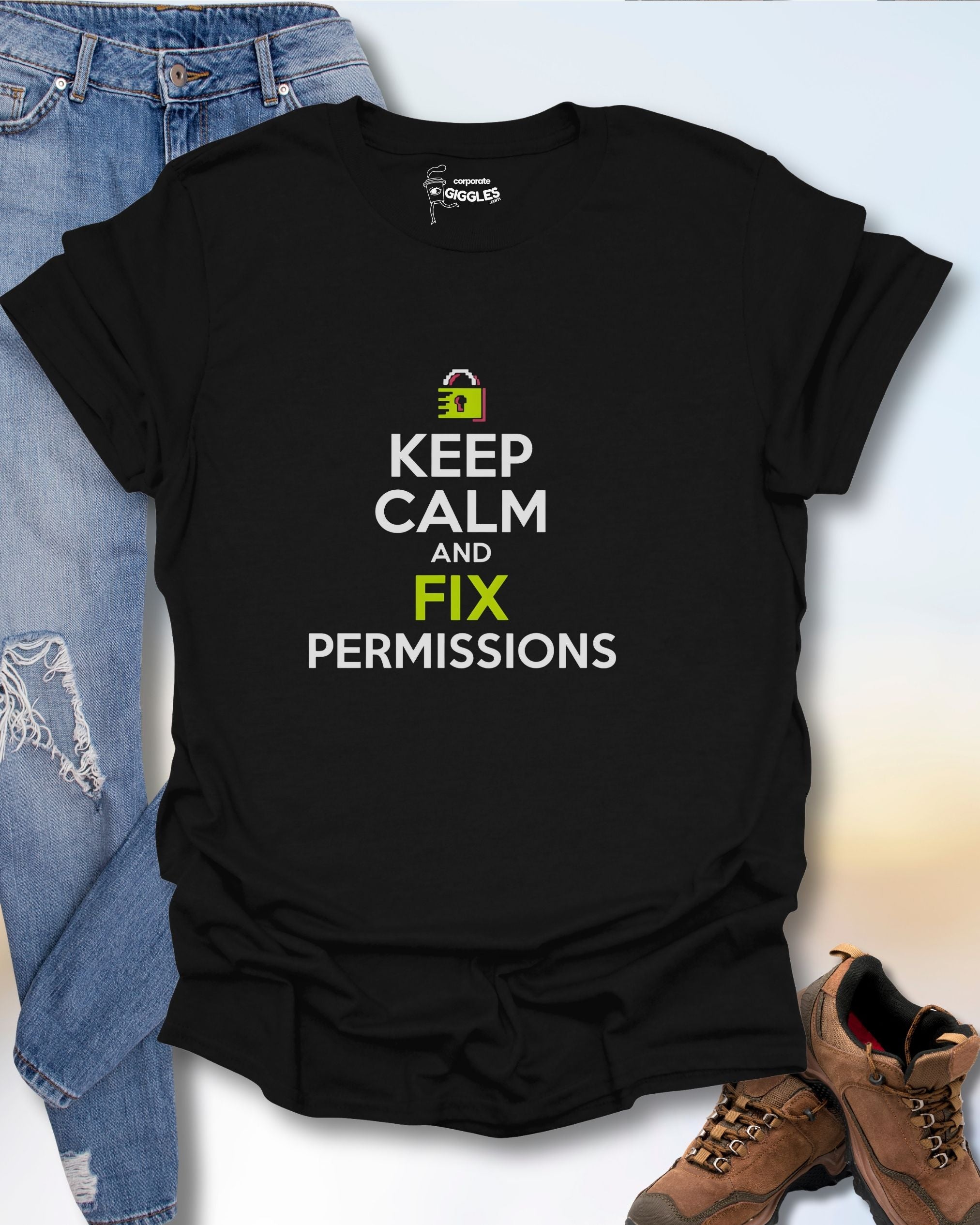Keep Calm & Fix Permissions T-Shirt