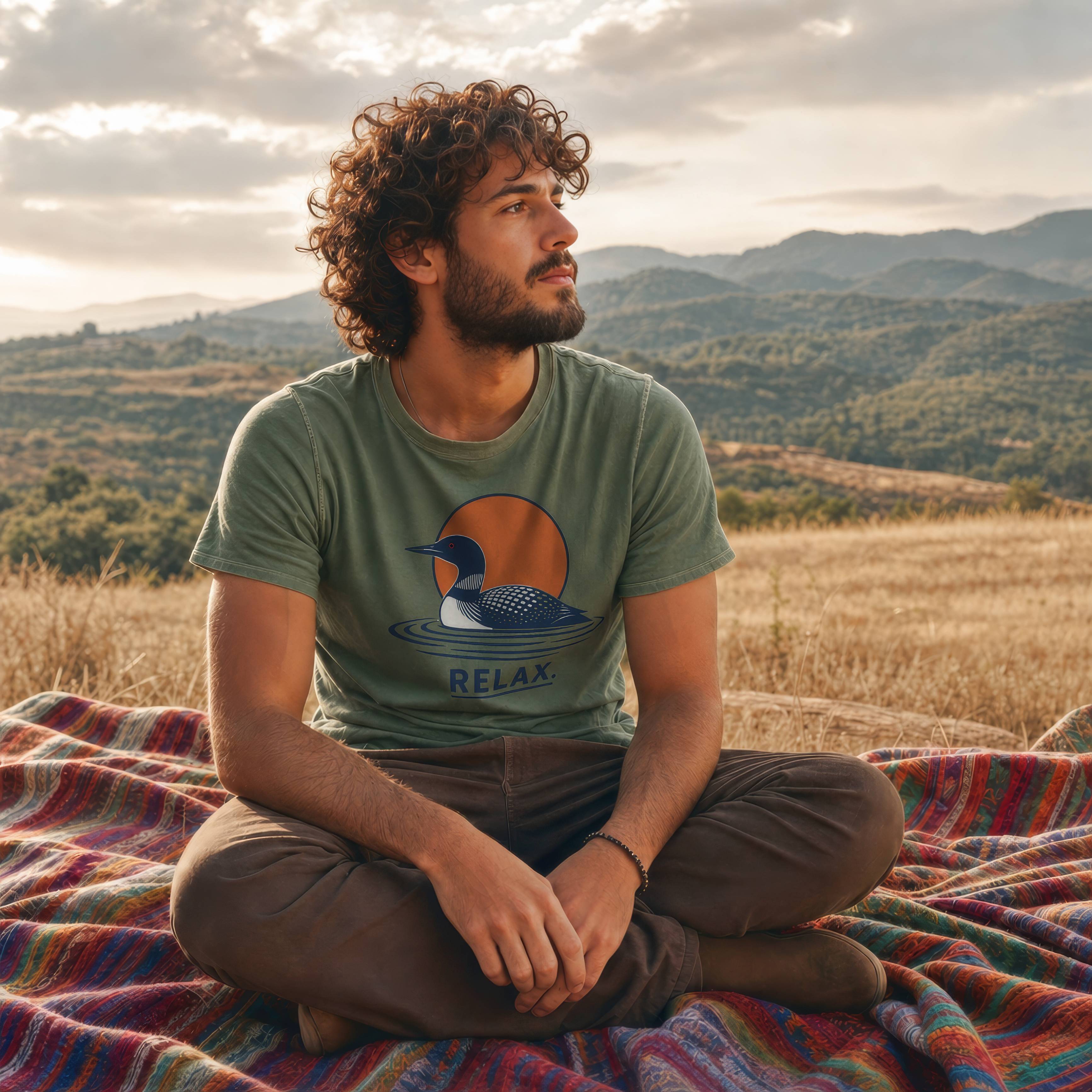 Relax. Loon Sunset Outdoors T-Shirt